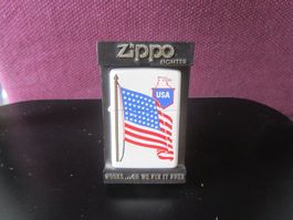 Zippo USA Flag White box 1998 NEUF