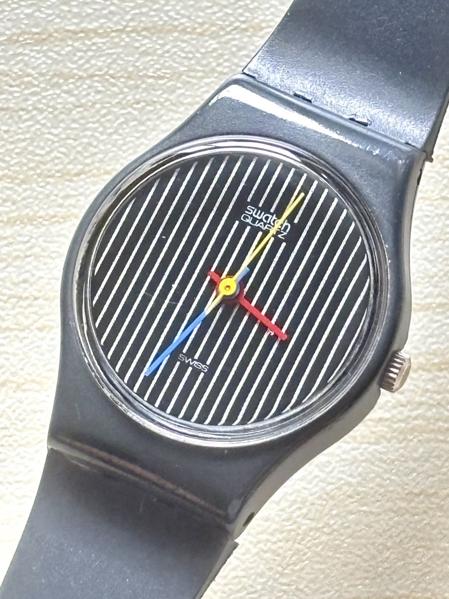 Swatch Orologi: Swatch Quartz Uhr Streifen Zifferblatt  – Usato da Grenchen venduto da chththl