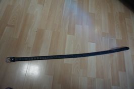 Ledergürtel, schwarz, Länge 85 cm