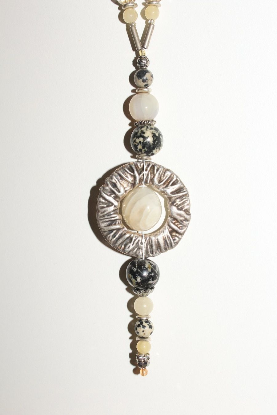 Catenine: Halskette Dalmatiner Jaspis/ gelbe Jade – Nuovo e nell'imballaggio originale da Kriens venduto da Wolly85 3