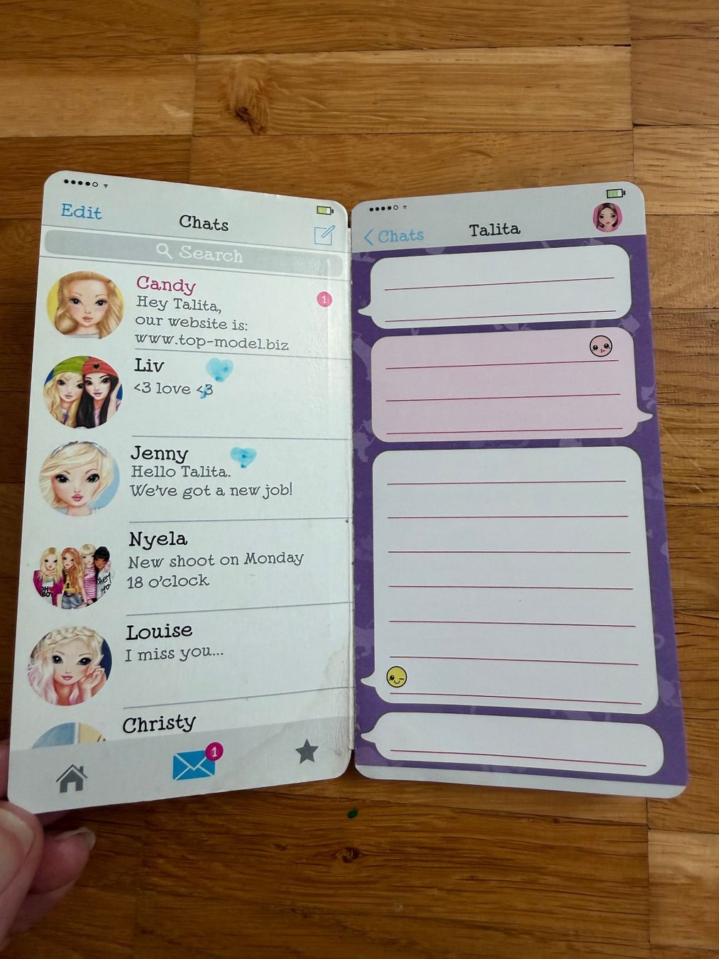 Schreibblöcke: TOPModel Mobile Notizbuch mit Wackelbild Depesche – Gebraucht aus Kastanienbaum von Muenchnerkindl1 2