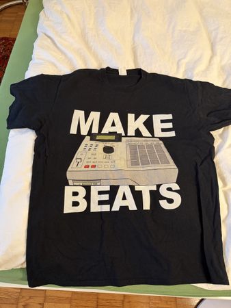 T-Shirt "Make Beats" Schwarz Grösse M guter Zustand