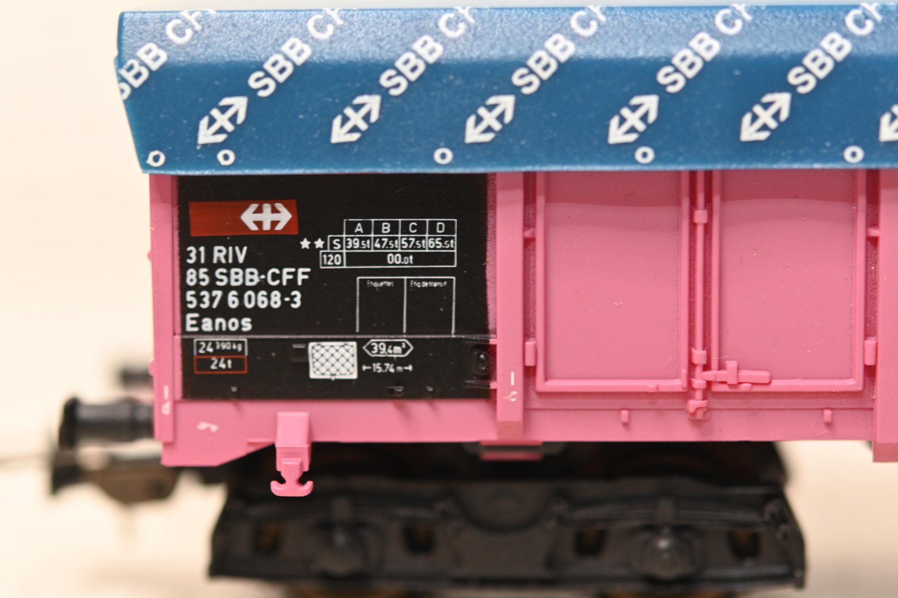 Modellini di ferrovie: SBB Eaos mit Blache Sachsenmodelle HO/AC mit OVP – Usato da Laupen ZH venduto da Zmoewe 4