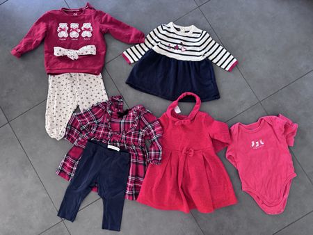 Xmas Clothing Set for baby girl Size 74