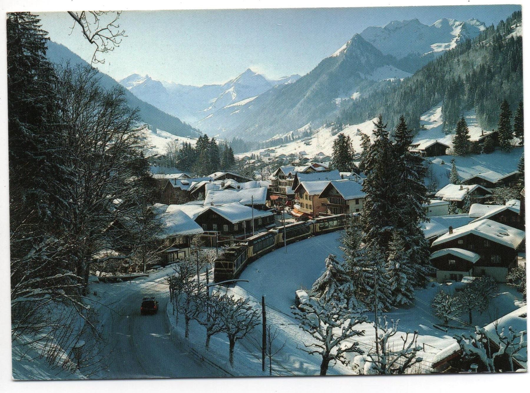 Ansichtskarten: GSTAAD Montreux-Oberland-Bahn – Gebraucht aus Jona von philajona