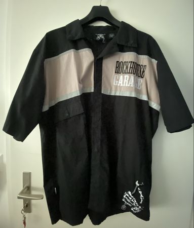 Rockhouse Garage Hemd, Grösse L, schwarz-beige, Top Zustand!