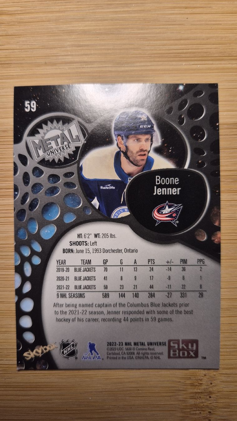 NHL Carte collezionabili: NHL Columbus Blue Jackets Boone Jenner – Usato da Bellach venduto da paedu-1980 1