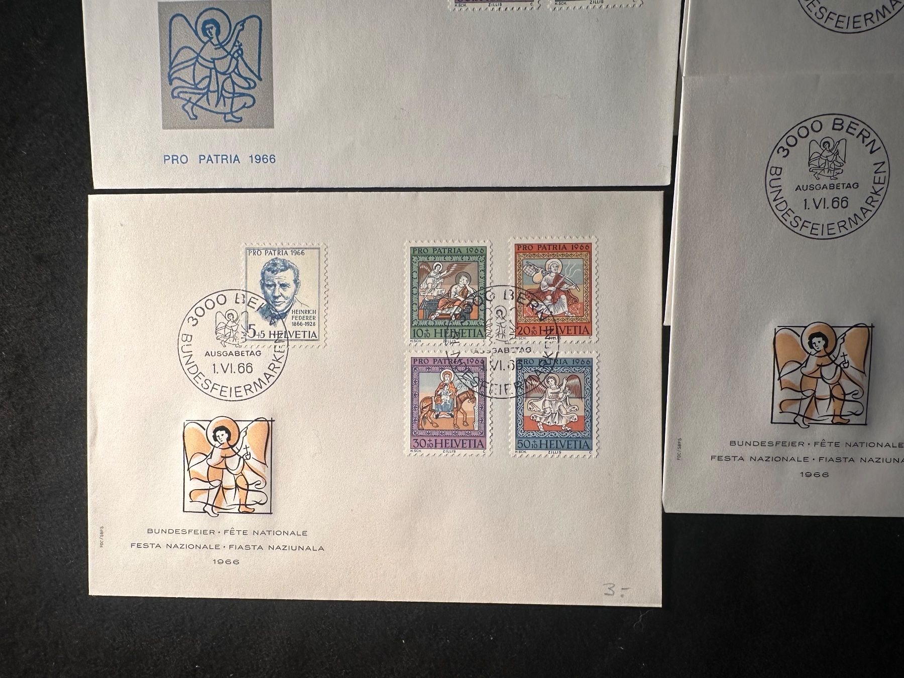 Tutti i francobolli: FDC 1966 Pro Patria Schweiz Lot – Usato da Stettfurt venduto da 2442 1