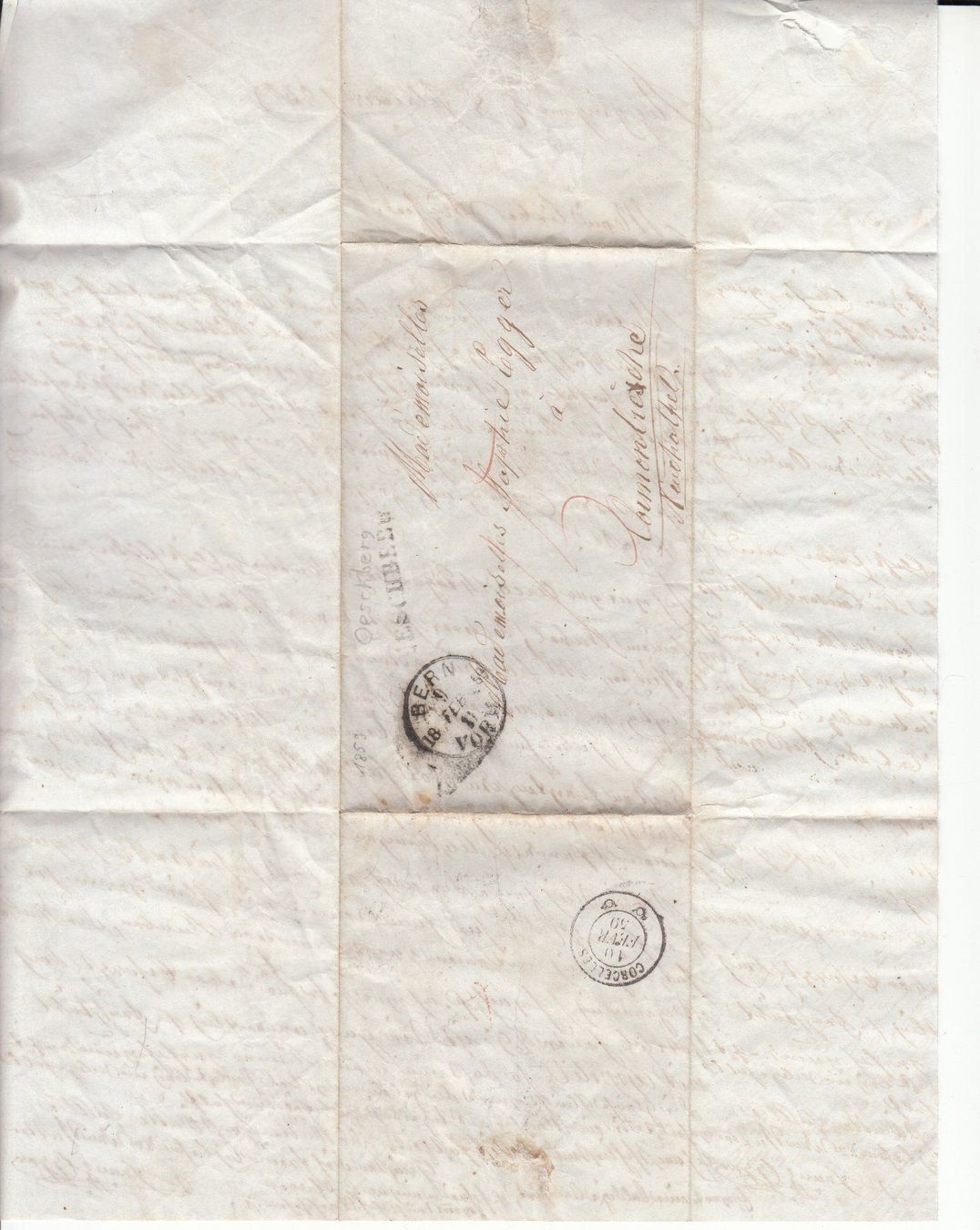 Tutti i francobolli: BOM Oeschberg - Cormondrèche 1859 – Usato da Bürglen TG venduto da StampGraf 3