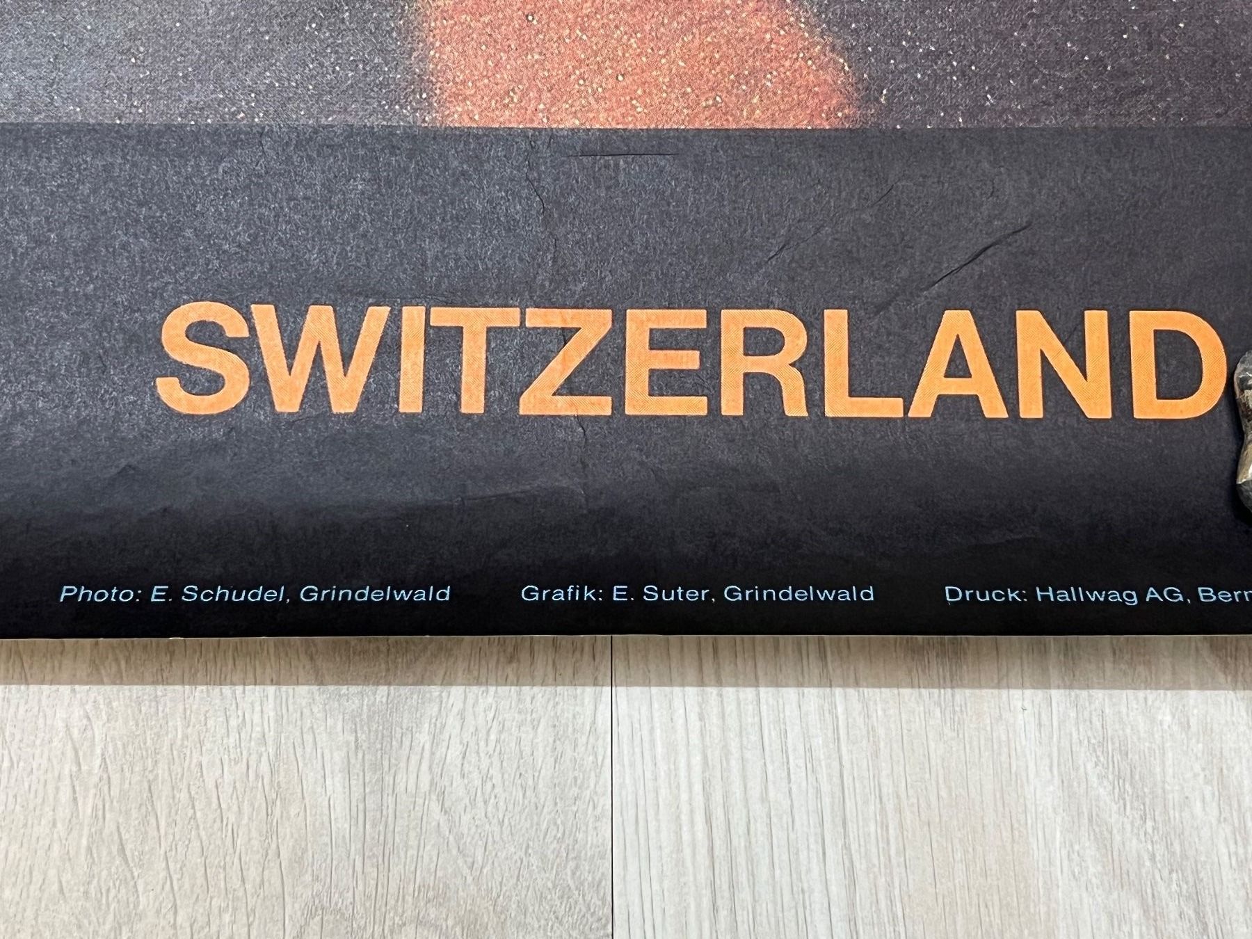 Poster & Bilder: Plakat original Grindelwald von Ernst Schudel – Gebraucht aus Vaduz von Unikate-Markt 7