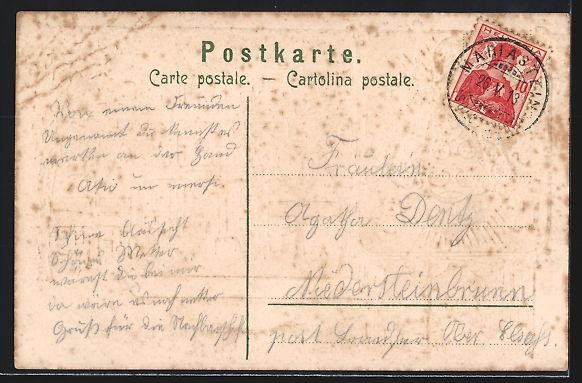 Cartoline postali: Litho Mariastein, Kirche und unterirdisc – Usato da Berlin venduto da bartko-reher 1