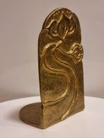 Antike Jugendstil Buchstütze Messing um 1900