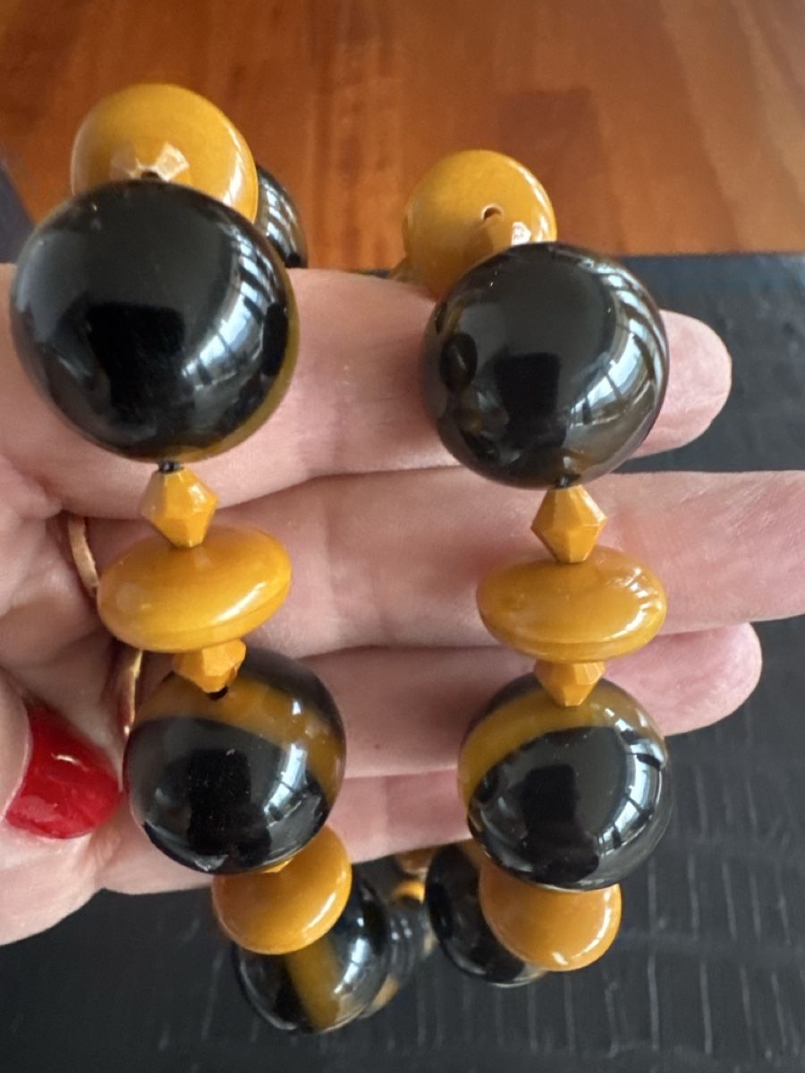 Catenine: Chunky Statement Necklace, Black & Amber, Autumn Style – Nuovo (secondo la descrizione) da Montagnola venduto da jamylafy 1