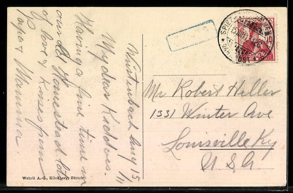 Cartoline postali: AK Oberwil / Simmental, Teilansicht – Usato da Berlin venduto da bartko-reher 1