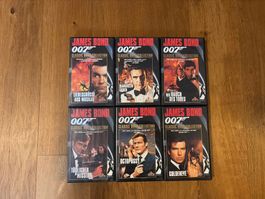 James Bond VHS Kassetten 6 Stk gebrauchter Zustand