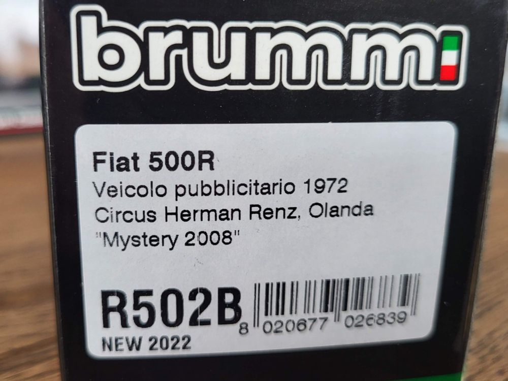 fiat-500r-circus-herman-renz-1-43-brumm-gebraucht-in-rothrist-f-r-chf