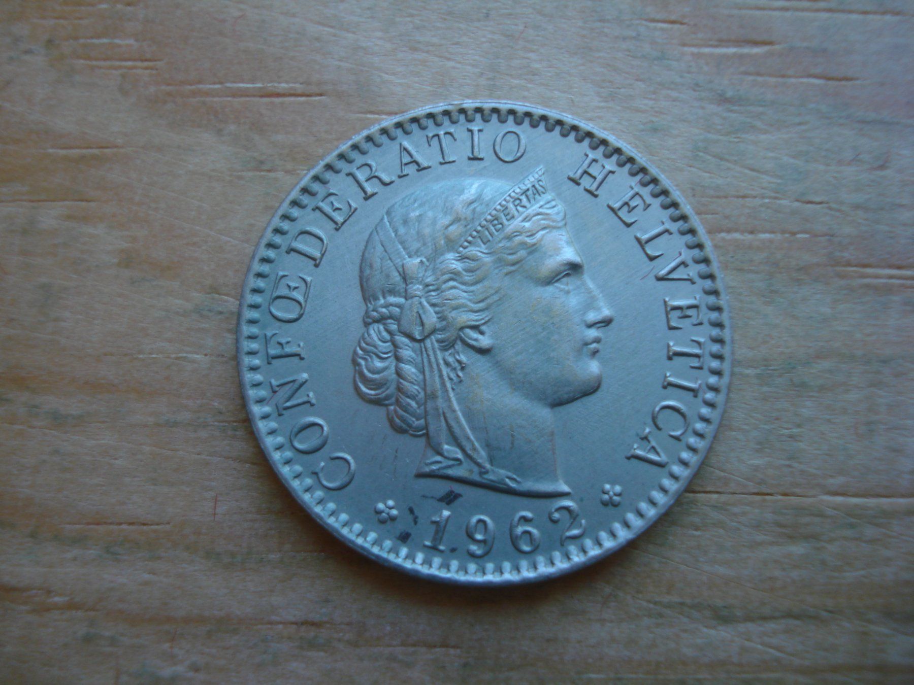 Tutti le monete: (S1) 20 Rappen 1962 – Usato da Erlach venduto da Net-Coins