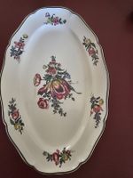 Plat de service floral ancien état d'usage 34cm/22cm