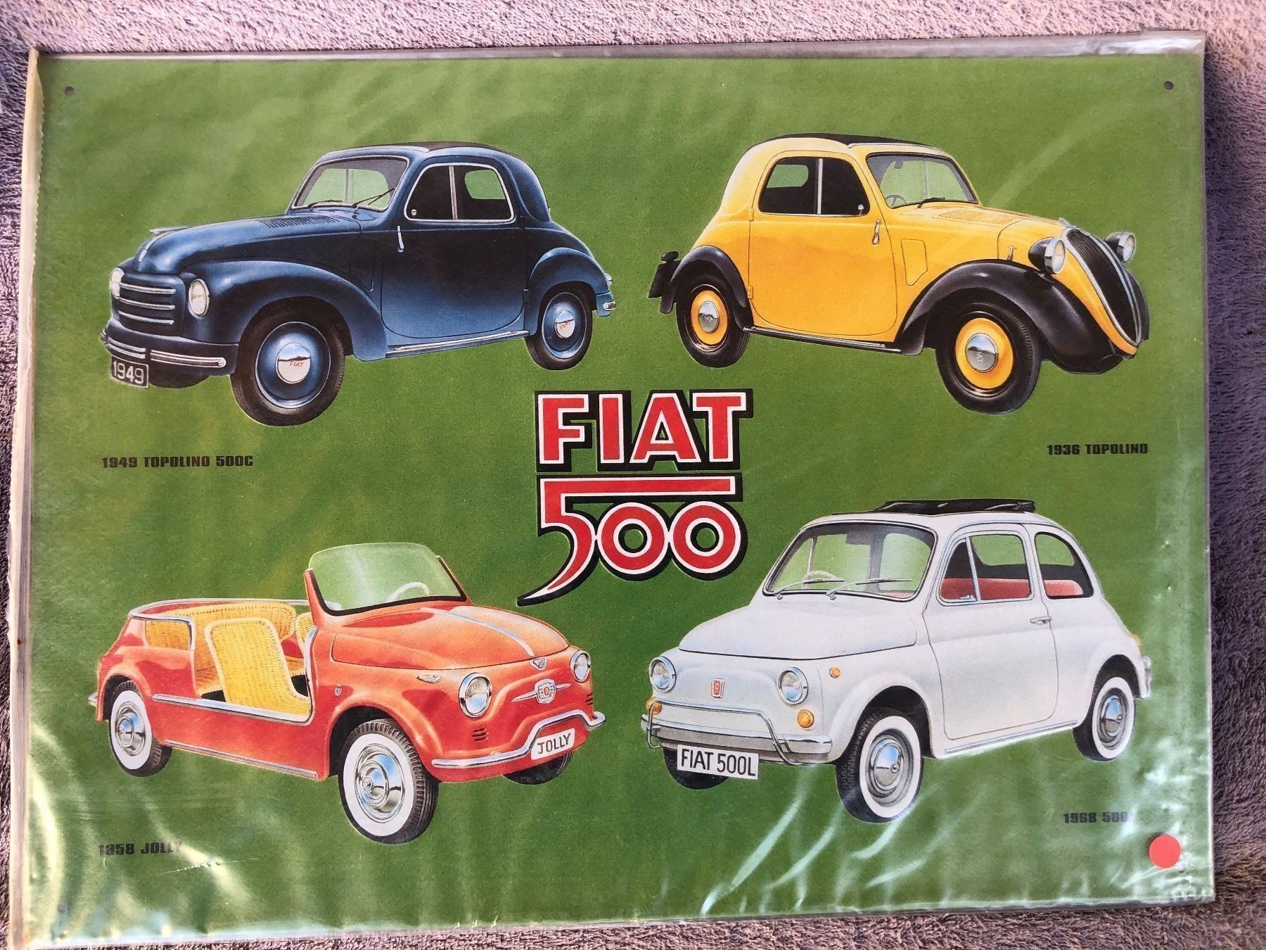 Insegne: Fiat 500 topolino italia oldtimer – Nuovo e nell'imballaggio originale da Reinach AG venduto da rares75