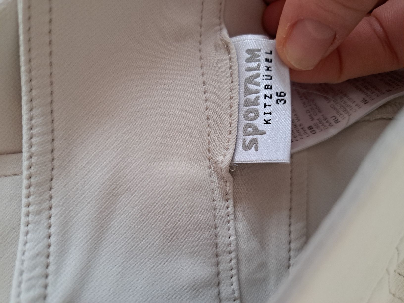 Sportalm Pantaloni: Sportalm Hose, Gr. 36, Beige – Usato da Bern venduto da M.J.R. 2