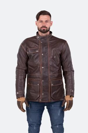 Motorrad-Lederjacke, XL, Protectoren+Innenjacke, neu