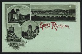 Litho Rheinfelden, Comthurei-Kirche mit 