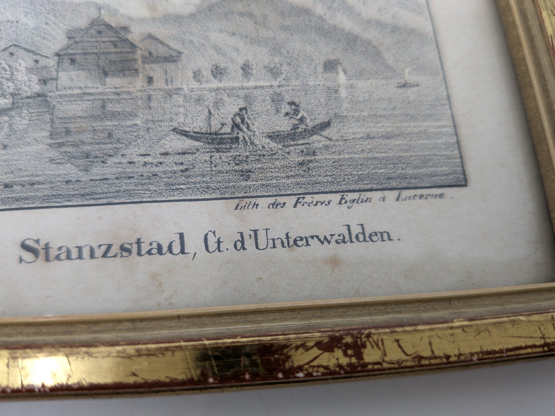 Incisioni: Antiker Stich Stanzstad Kt. Unterwalden – Usato da Emmen venduto da magelan 2