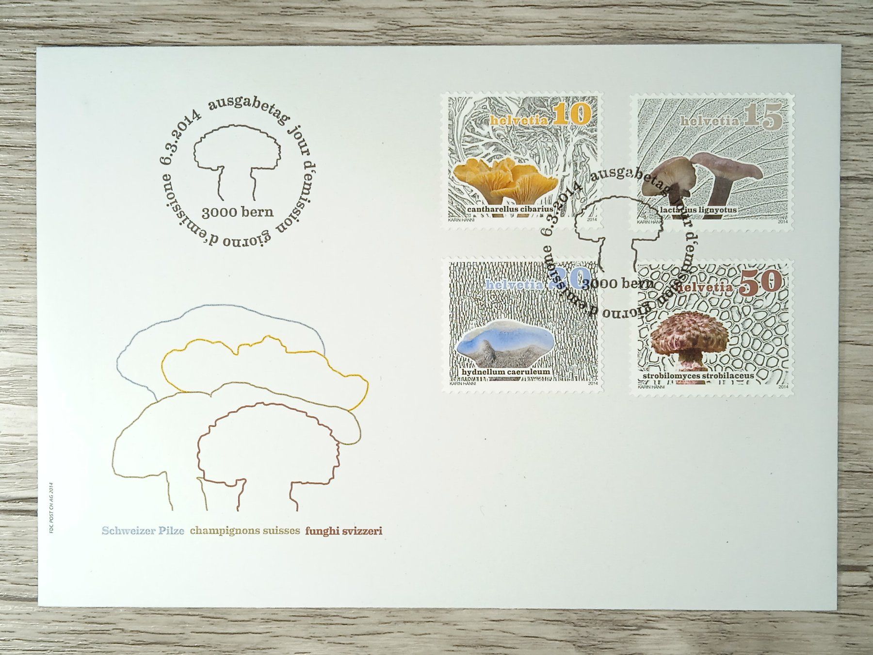 Tutti i francobolli: TR12 Enveloppe + Timbre Suisse 2014 – Usato da Cousset venduto da Patrick_Collections