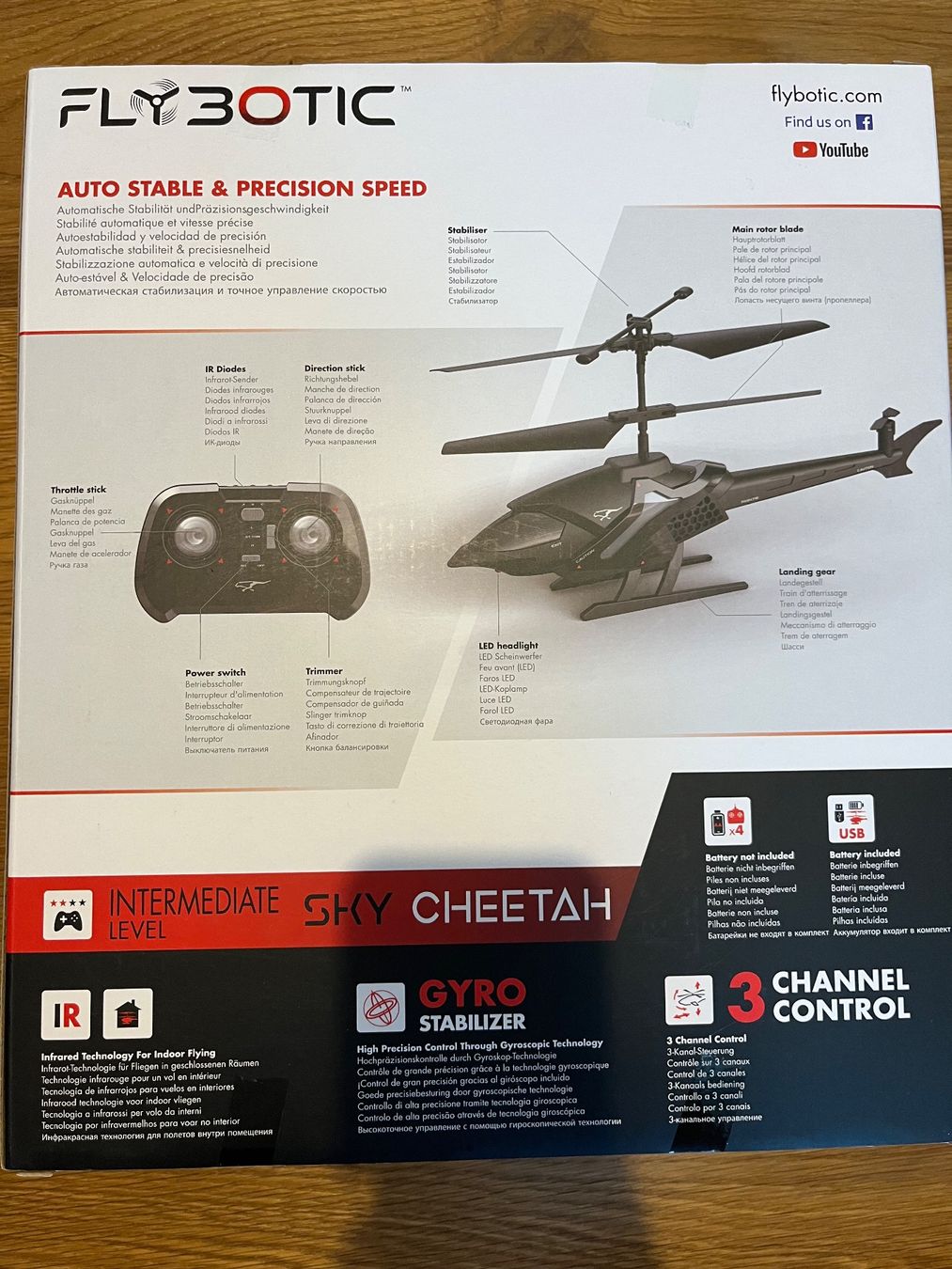 Modellismo RC: Helikopter Ferngesteuert: Flybotic Sky Cheetah – Nuovo e nell'imballaggio originale da Künten venduto da Damaemmaer 1
