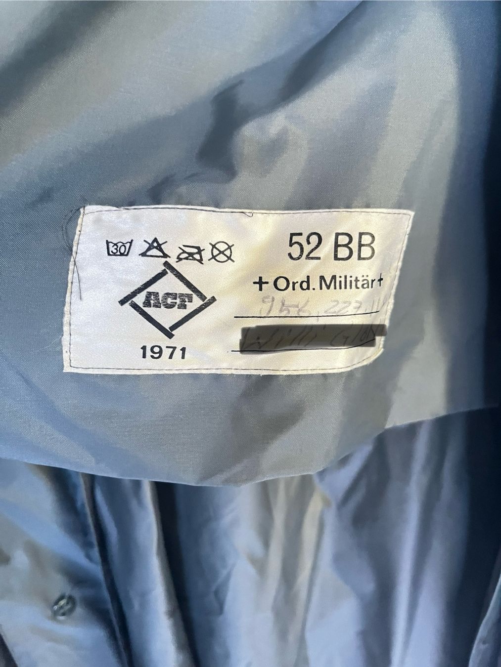 Schweizer Armee Cappotti: Schweizer Armee Regenmantel 52BB, Vintage 1971 – Usato da St. Gallen venduto da lfs_nxl8 5