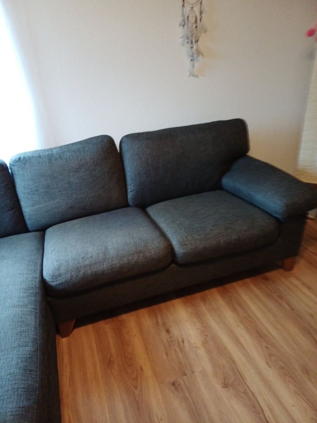 Sofas: Ecksofa anthrazit, L-förmig,  gebraucht – Gebraucht aus Oberschrot von T.9b 2