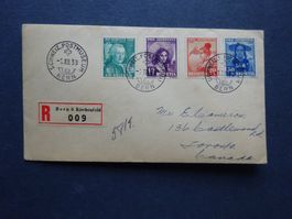 1938 Pro Juventute FDC