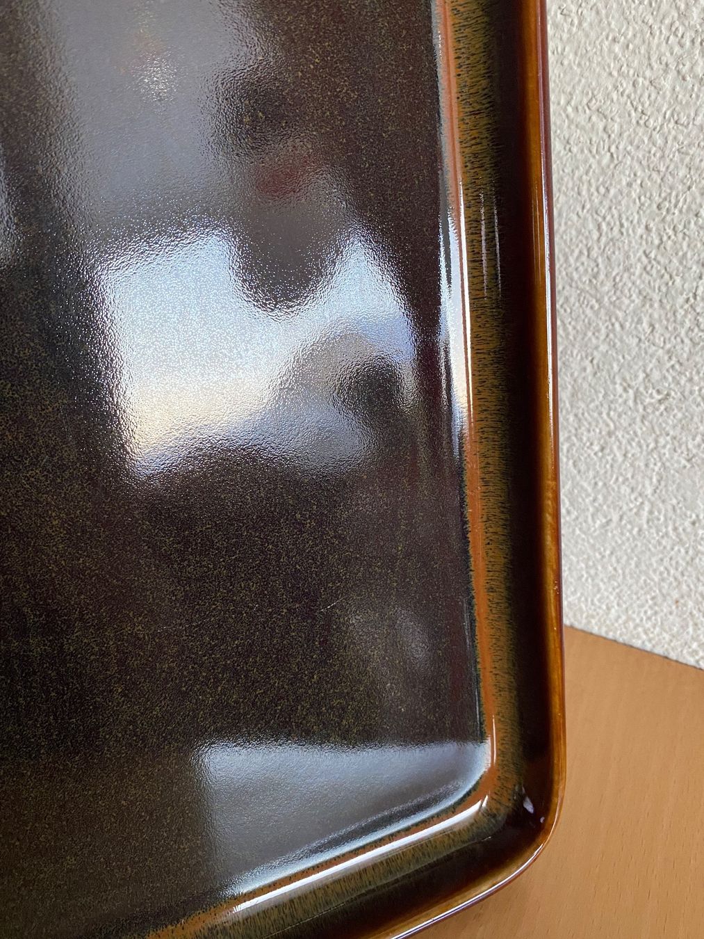 Servierplatten: Grosse flache Ofenform Langenthal Rubin braun glänzend – Gebraucht aus Schwarzenburg von Michellu 9