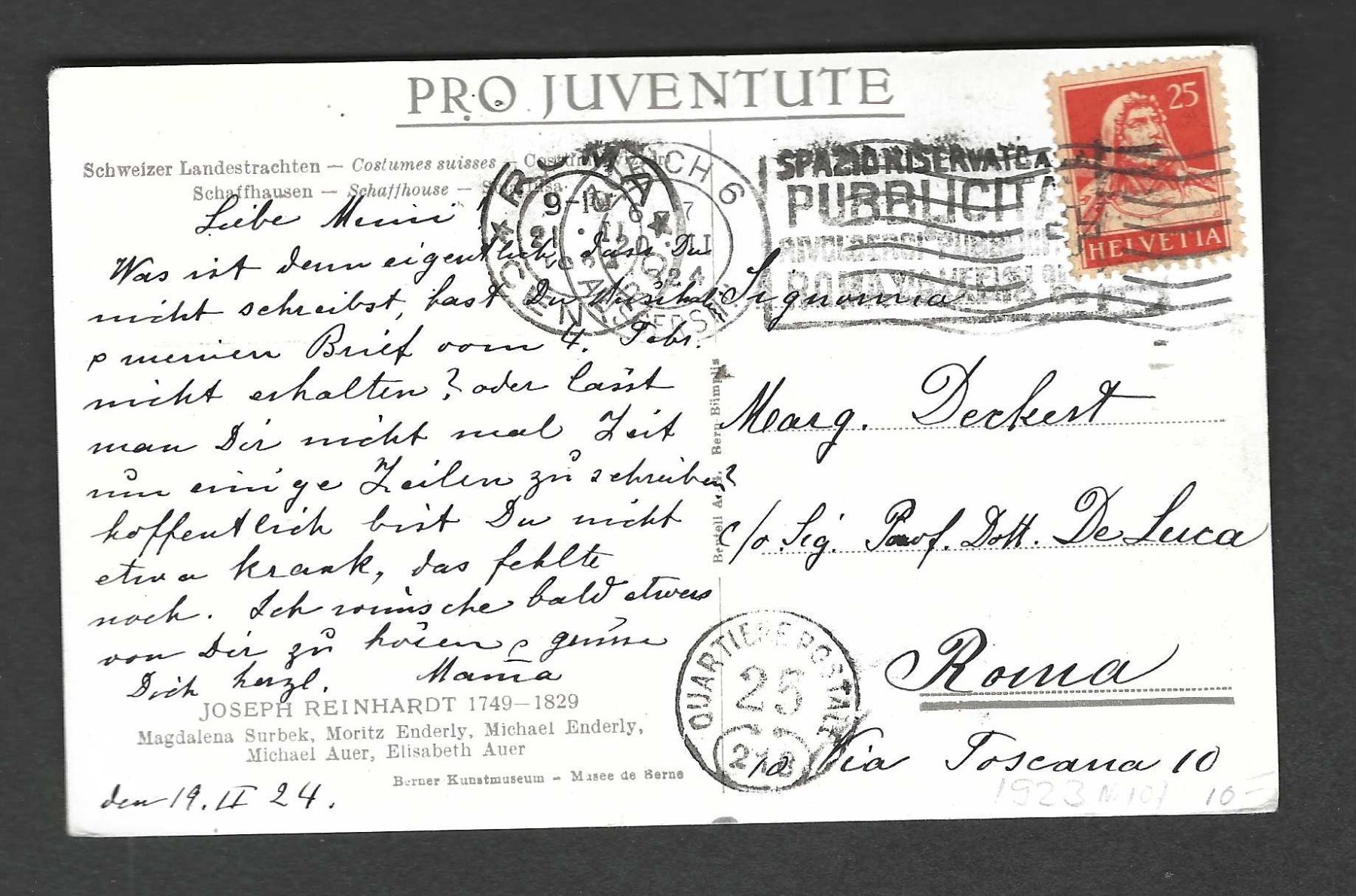 Cartoline: 1 Karte Pro Juventute – Nuovo (secondo la descrizione) da Koblenz venduto da Markenhimmel 1