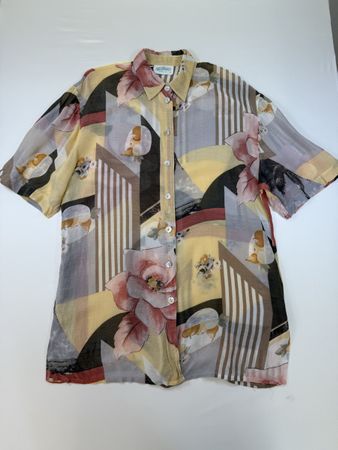 Vintage Women’s Shirt linen/viscose – Size XL
