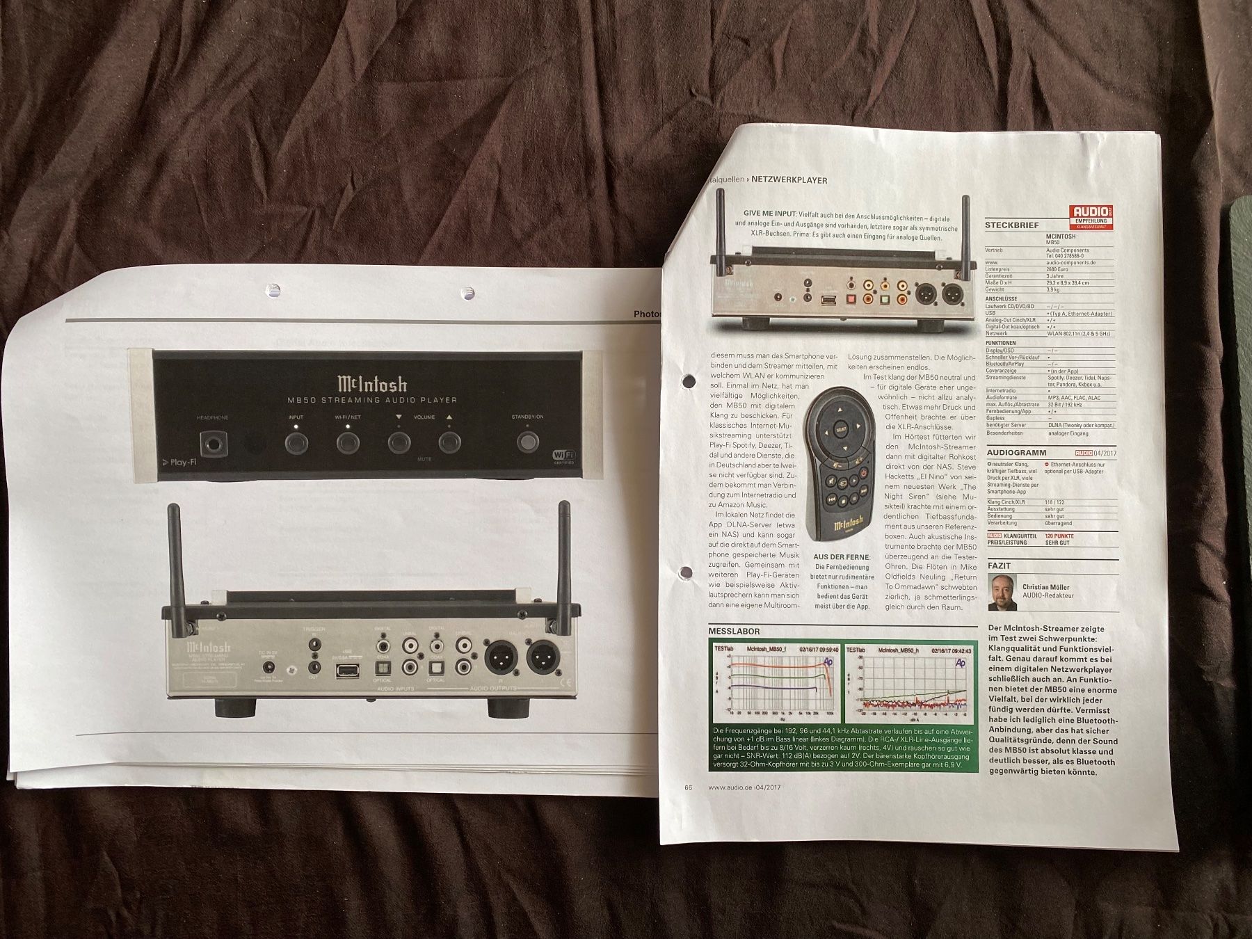 McIntosh Lecteur multimedia & Streamer: Mcintosh MB50 Préamp DAC Streamer – D'occasion à Bôle par FredyThevoz 2