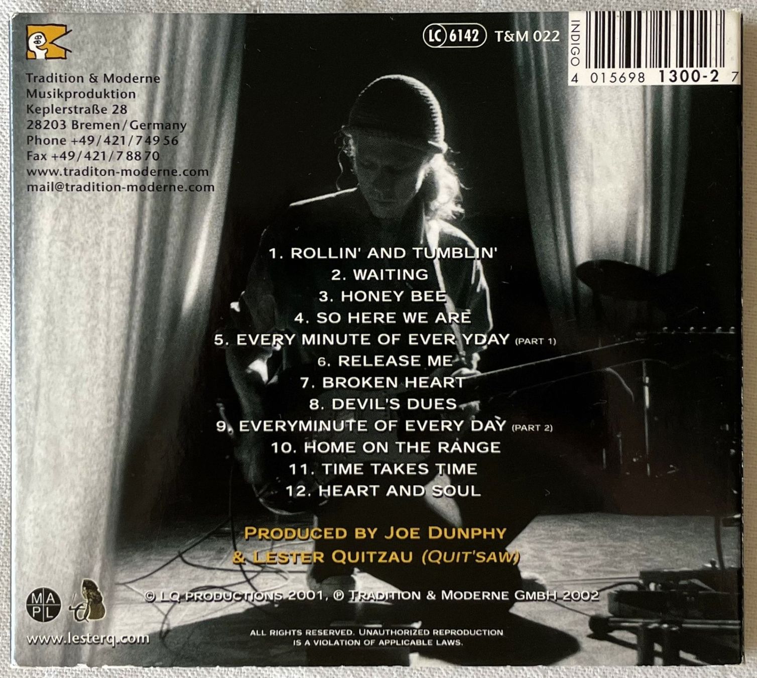 CDs: Lester Quitzau – So Here We Are - CD - 2001 – D'occasion à Uster par Zardodel 2
