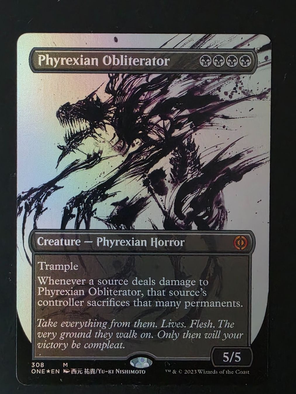 Magic The Gathering Sammelbilder & Trading cards: Phyrexian Obliterator - Foil - MTG – Gebraucht aus Zürich von Semagets