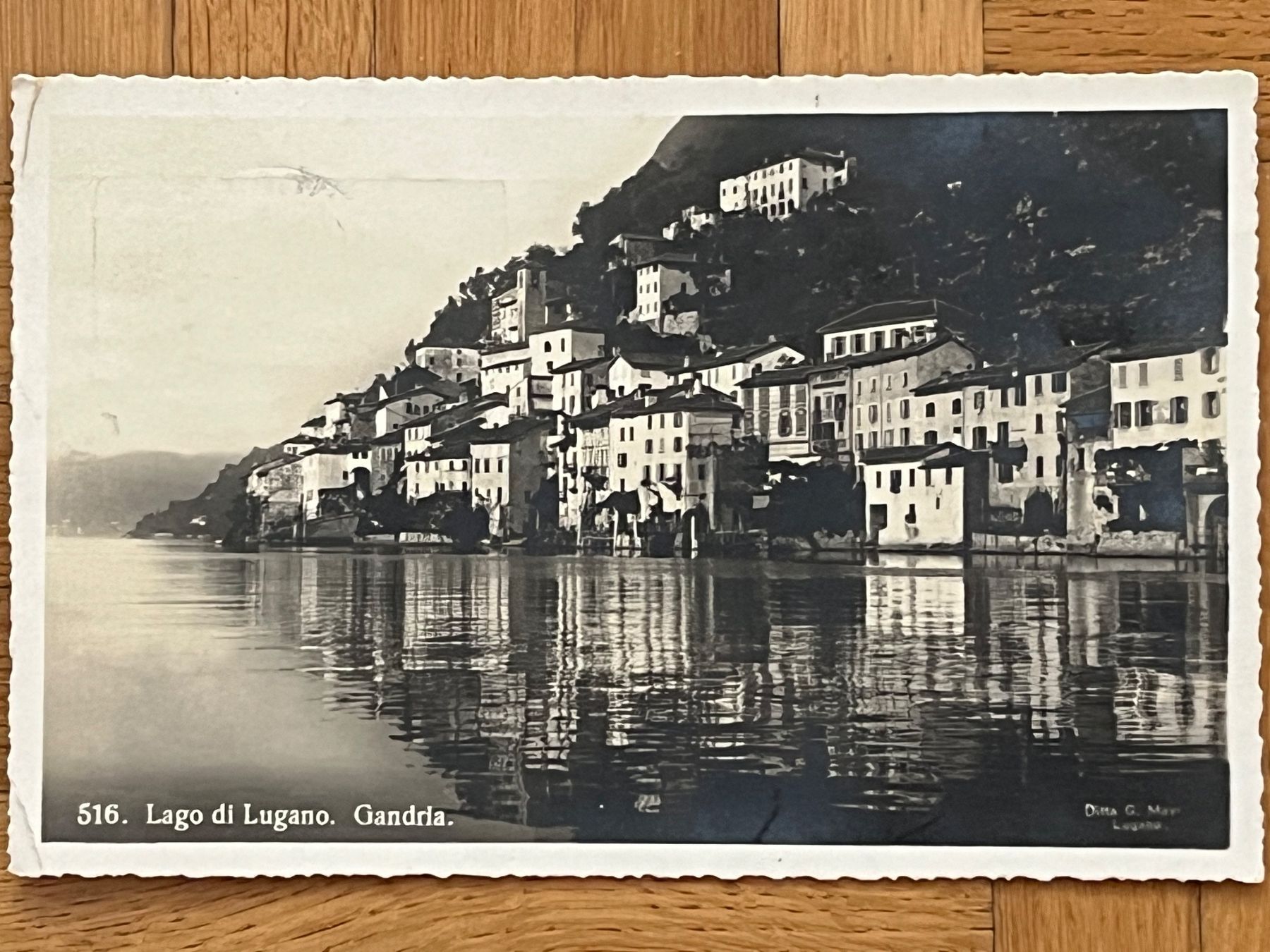 Cartoline postali: Gandria 1926, Lago di Lugano – Usato da Romanshorn venduto da luxcollect