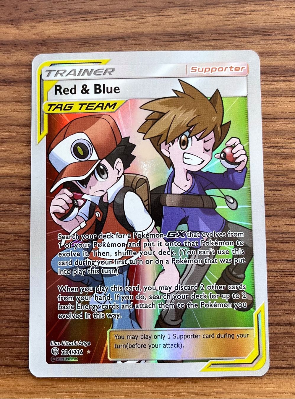 Pokémon Sammelbilder & Trading cards: Pokémon Trainer Red & Blue Tag Team   2019 – Gebraucht aus Rüschlikon von Olga2110