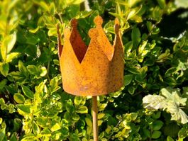 Krone Stecker Rost Höhe 107cm D: 7cm