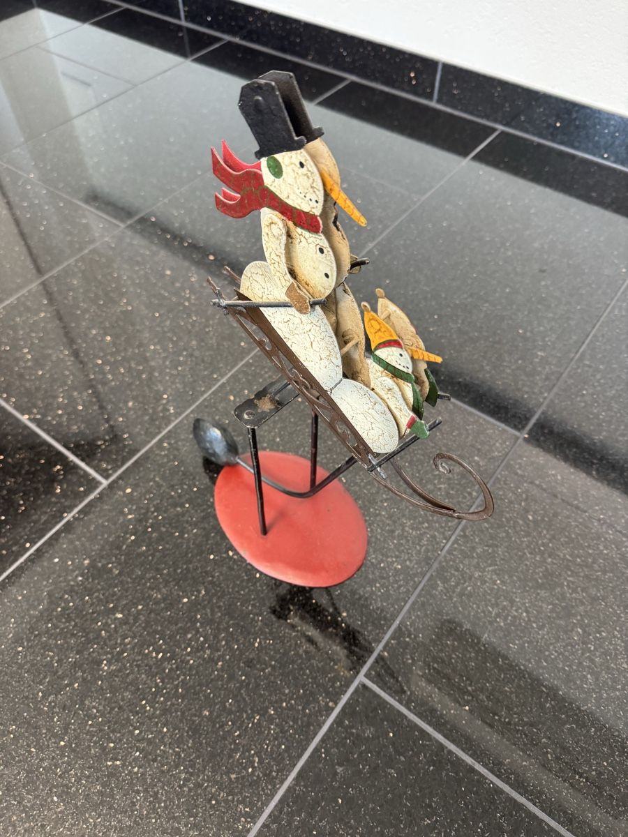 Figuren: Schneemann Deko Schlitten Figur  – Gebraucht aus Schlieren von thwillyag 1