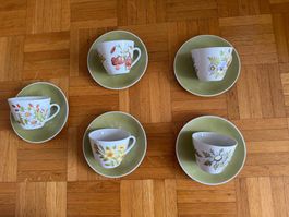 Seltmann Weiden Tee Set Handbemalt H. Miller Vintage