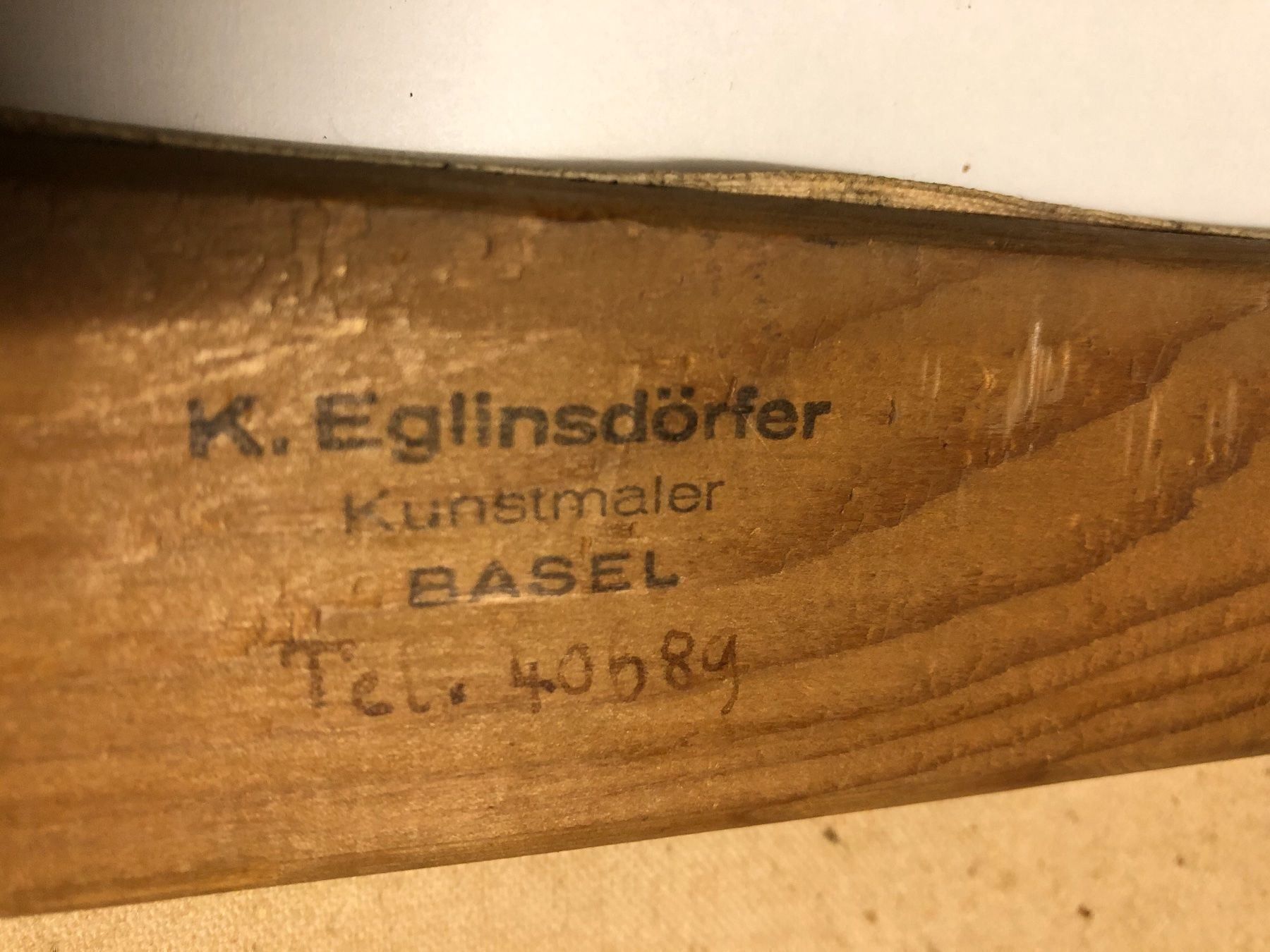 Dipinti: K. Eglinsdörfer Gemälde Gebäude Strasse – Usato da Hirzel venduto da pjn_d7xp 9