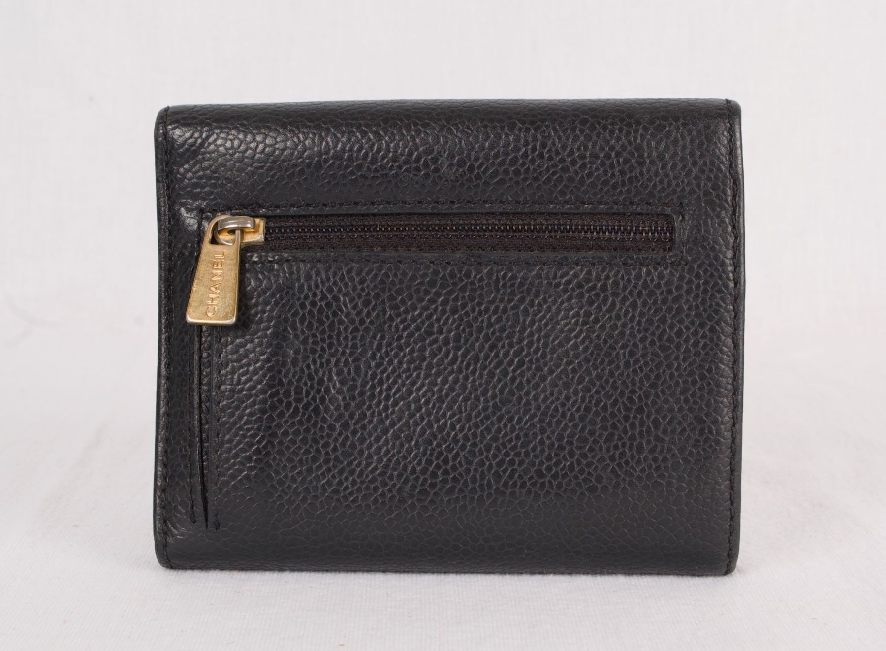Chanel Portemonnaie: Auth CHANEL wallet caviar leather black color. – Gebraucht aus Lausanne von Lamedusac 3