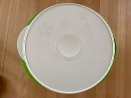 10 Lt Tupperware Schüssel, hellgrün mit weissem Deckel