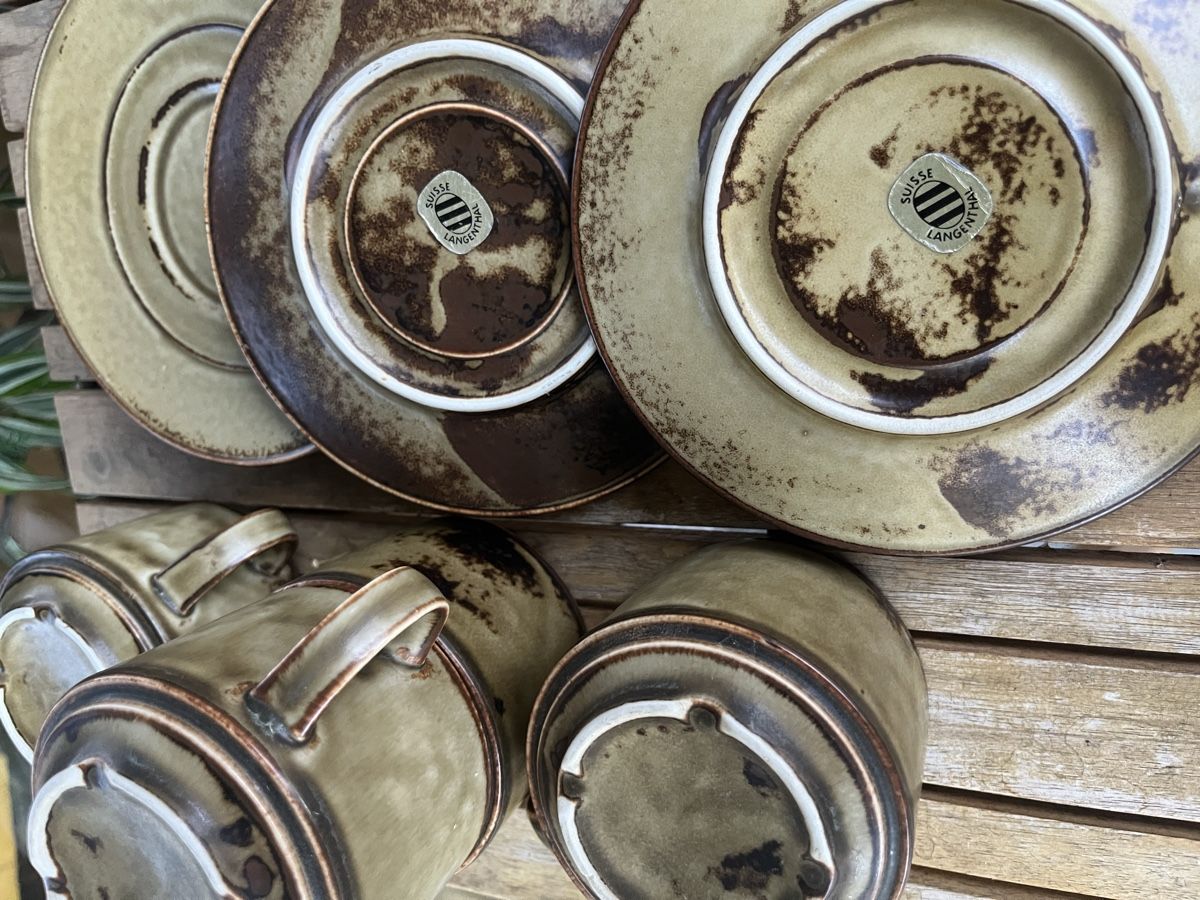 Tazze: 4 grosse Kaffeetassen, Sahara Langenthal – Usato da Wila venduto da Fritz-Wila 2
