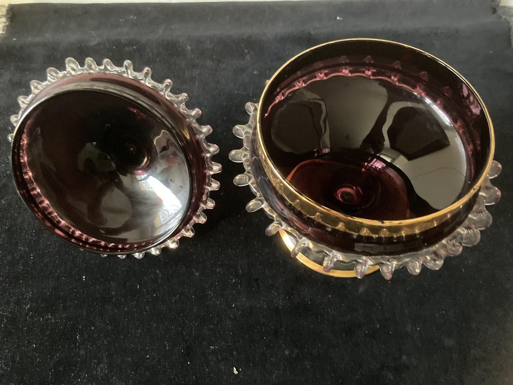 Gläser: Schön, verzierte  Glas -Dose – Gebraucht aus Zürich von Chaeffeler 3