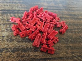 lego 3938 lot de 30 pièces Red Hinge Brick 1 x 2 Top