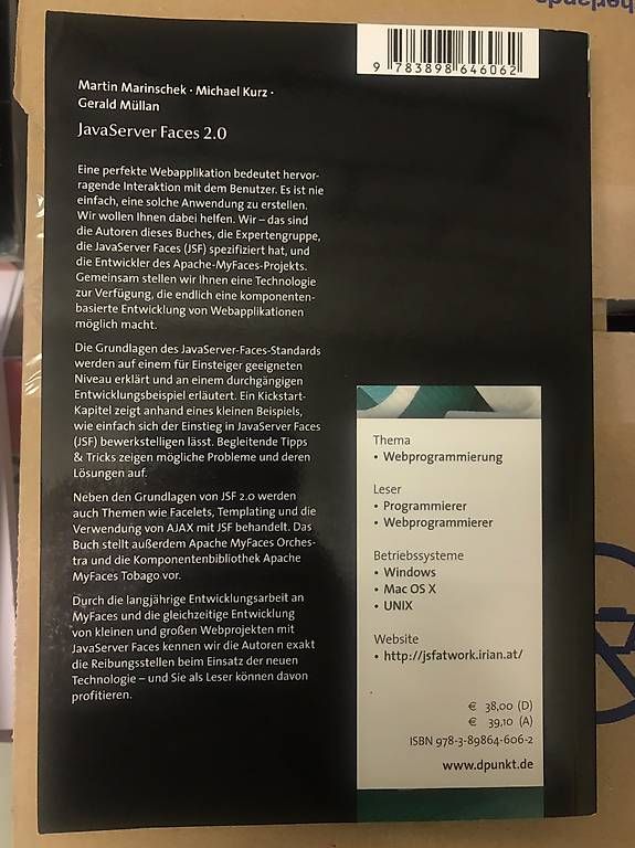 Livres: Buch JavaServer Faces 2.0 – D'occasion à Frauenfeld par Gangster02 1